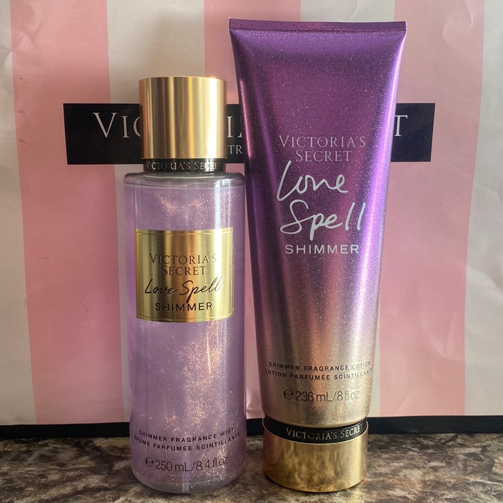 Victoria’s Secret Love Spell  Shimmer set